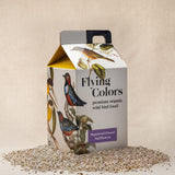 Flying Colors Premium Organic Wild Bird Seed | Squirrel-Proof Safflower Seed | 100% USDA Organic, No Fillers, No Pesticides | 3 Gallon Easy-Pour Carton