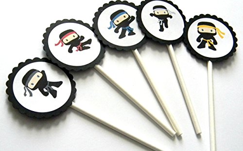 Ninja Cupcake Toppers - Set of 12
