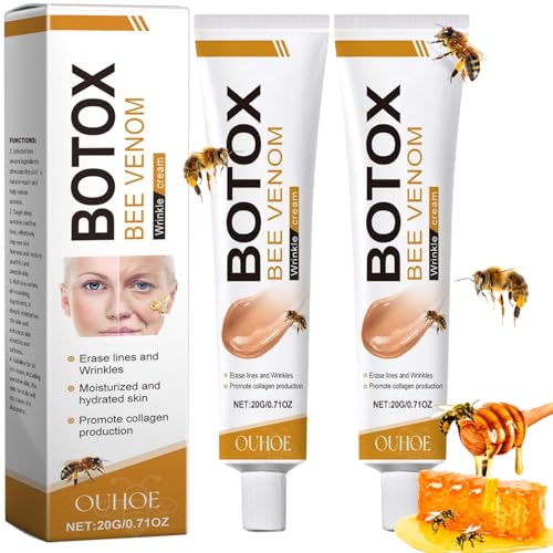 Botox Bee Venom Wrinkle Removal cream, Anti Wrinkle Firming Multi Purpose Cream,Anti-Wrinkle Moisturizer for Face and Neck (2PCS)