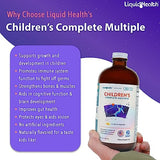 LIQUIDHEALTH 16 Oz Kids Liquid Multivitamin Complete Multiple for Children, Toddlers - Essential Vitamins & Minerals Supplement, Immune Support, Gluten Free, Non GMO, Prebiotic Fiber (2-Pack)