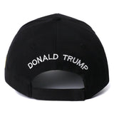 Trump 2024 Hat,3D Embroidered Trump Hat Keep America Great Donald Trump Slogan Hat Adjustable Baseball Cap (Black 2024)