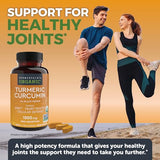 Organic Turmeric Supplement 1500 mg - Turmeric Pills for Joint Support and Cellular Defense - Turmeric Curcumin with Black Pepper for Increased Absorption - High Potency Turmeric Curcumin Supplement