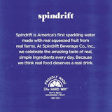 Spindrift Sparkling Water, Lemon Flavored, Made with Real Squeezed Fruit, 12 Fl Oz Cans, Pack of 24 (Only 3 Calories per Can)