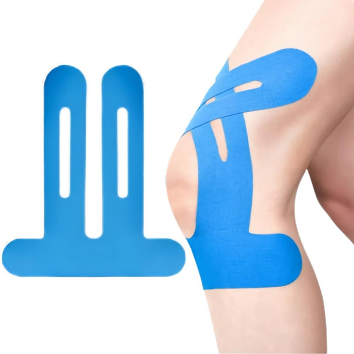 IEADEN Pre-Cut Kinesiology Tape for Knee, 10 Pcs - Waterproof & Elastic, Breathable Latex-Free Cotton Athletic Tape, Provide Support and Stability to Muscle - Ideal for Running, Hiking, Riding, etc. …