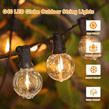 200ft(100 * 2) Outdoor G40 LED Globe String Lights Dimmable Waterproof Shatterproof Light Strings with 103 Bulbs Connectable Commercial Hanging Lights for Christmas Patio House Backyard Balcony Party