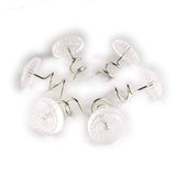 Royee 50 Pcs Twisty Pins Clear Head Screws Fasteners for Upholstery Slipcovers Bed Skirts Sofa Car Van Home Furniture Hold Bed Skirts in Place Without Damage (50)