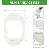 Transparent Film Dressing 2.3" x 2.75", 100 Packs, Waterproof Wound Cover Bandage, Post Surgical Shower or Tattoo Aftercare Bandage, IV Shield, Adhesive Patches