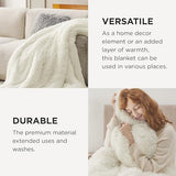 Bedsure Soft Cream Twin Blanket for Bed, Fluffy Fuzzy Blankets Twin Size for Couch, Sofa, Cozy Plush Sherpa Fleece Faux Fur Blanket, Thick Warm Christmas Blanket Gifts for Women, Men, 60x80