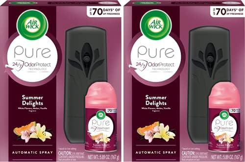 Air Wick Freshmatic Automatic Spray Kit (Gadget + Refill), Summer Delights, Air Freshener (Pack of 2)