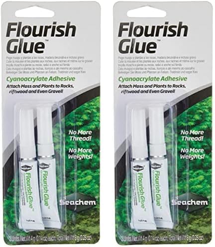 Seachem Flourish Glue (Pack of 2) - Aquarium Adhesive, Gel, Multi-colored, Medium to High Viscosity