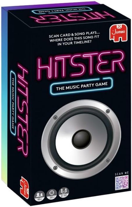 Jumbo Hitster - The Music Party Card Game, Fun Music Quiz Card Game, 2-10 Players - 300 Plus Iconic Music Hits - Great for Adult and Family Game Nights (US Edition)