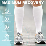 Medical Compression Socks for Women and Men 3 Pairs 20-30 mmHg Knee High Compression Stockings Circulation Best for Running Athletic Nurses