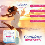 Luvena Daily Personal Feminine Rinse - Ultra Gentle Wash to Maintain Freshness & Resist Odor - pH Balanced, Paraben Free, Gynecologist Tested - Soothing & Moisturizing (2 Pack, 3oz Bottles)