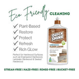 Quick Shine Hardwood Floor Luster 27Oz, 2Pk | Plant-Based Cleaner & Polish W Carnauba | Simply Squirt & Spread | Don't Refinish, Quick Shine It | Safer Choice Cleaner Restore-Protect-Refresh