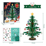 LIHAO Christmas Advent Calendar 2024, 24 Days Countdown Christmas Tree Ornaments Surprise Advent Calendar Set with 24 Pcs Christmas Tree Ornaments, Great Christmas Gift for Kids