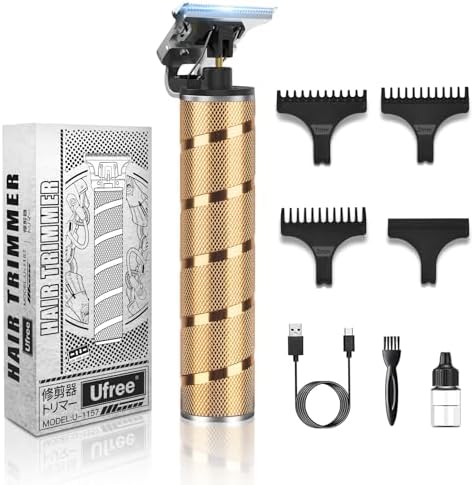 Ufree Hair Trimmer & Beard Trimmer for Men Professional, Electric Razor Shavers for Men, Zero Gapped T Blade Edgers Liners, Barber Clippers for Hair Cutting Mustache Facial, Mens Gifts