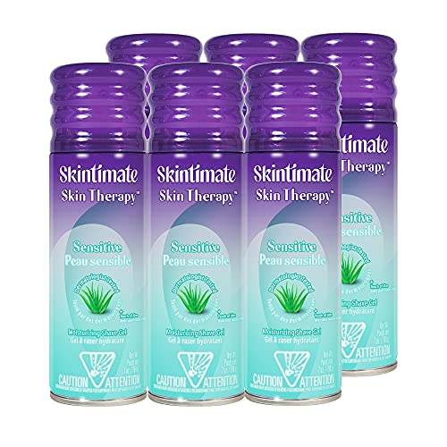 Skintimate Skin Therapy Sensitive Skin Shave Gel for Women | Skintimate Shaving Cream for Women Sensitive Skin, Womens Shaving Cream Sensitive Skin, Shaving Foam, Womens Shave Gel Pack of 6, 7oz each