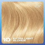 Clairol Nice'n Easy Permanent Hair Dye, 10 Extra Light Blonde Hair Color, Pack of 3