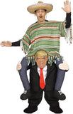 Ride On Trump Mascot Costume Halloween Carnival Outfit Adult