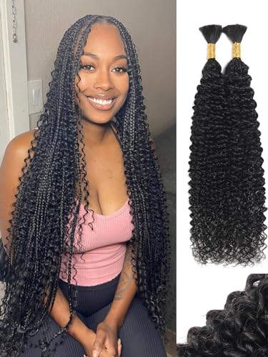 Micro Braiding Hair Human Hair Boho Braiding Hair Bulk Human Hair For Braiding Micro Braiding Hair Human Hair 2 Human Hair Braiding Bundles No Weft 100 g Boho Hair For Braiding YNiSew