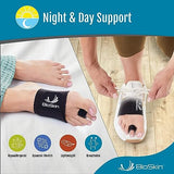 BIOSKIN Toe Straightener - Hammer Toe Corrector for Women & Men, Toe Splint, Toe Straightners for Curled Toes, Broken Toe Support, Foot Pain Relief, 1 Compression Foot Wrap & 2 Toe Straps