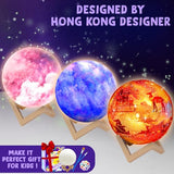 Goodyking Paint Your Own Moon Lamp Kit, DIY Christmas Crafts Night Light, Arts & Crafts for Kids Ages 8-12, Painting Kit for Girls Boys Age 4 5 6 7 8+, Art Supplies Creative Gift for Birthday, Party