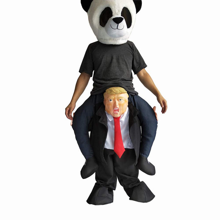 MatGui Ride On Me Adult 2024 Trump President Prank Costume Mascot Party Fancy Dress Costume