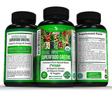 Potent Garden Organic Superfood Greens, Fruit and Veggies Supplement Rich in Vitamins & Antioxidants with Alfalfa, Beet Root & Tart Cherry to Boost Energy, Immunity & Gut Health, Greens Tablets 60 Ct