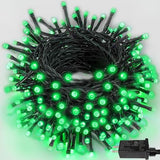 YIQU 82FT 200 LED Green Halloween Lights Christmas String Lights Outdoor Indoor Extendable Ultra Bright Green Wire Mini Lights with 8 ModesFairy Lights for Xmas Tree Holiday Party Decoration (Green)