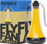 PETRI Fly Fans for Tables with Anti Bug Light - Food Fans to Keep Flies Away from Food - Fly Spinner Fly Fan for Outdoor Table - Fly Repellent Fan,Table Fans for Flies,Bug Fans for Food Table Fly Fan