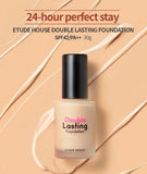 ETUDE New Double Lasting Foundation (Tan) SPF35/ PA++| High Coverage Weightless Foundation | 24-Hours Lasting Double Cover | Magnet-Like Adherence without Stickiness | Makeup Base