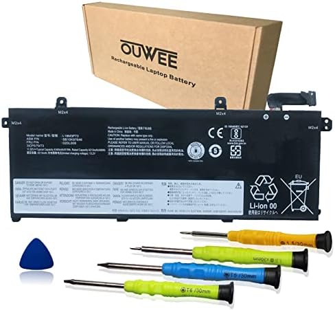 L18M3P73 L18M3P74 Laptop Battery Compatible with Lenovo ThinkPad T490 T495 P43S Series L18L3P73 SB10K97645 02DL007 L18M4P73 SB10K97646 L18C3P72 L18M4P74 L18C3P71 SB10K97648 11.52V 51Wh 4345mAh