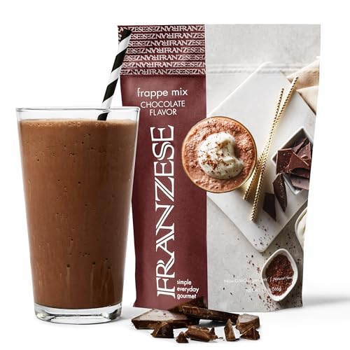 Franzese Chocolate Frappe | Imported from Italy, Genuine Italian Drink | Create Homemade Frappe in Minutes - Just Add Milk and Ice & Blend. Gluten Free. Resealable Pouch, 16 Servings