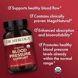 Dr. Mercola, Blood Pressure Support Dietary Supplement, 90 Servings (90 Capsules), Non GMO, Soy Free, Gluten Free