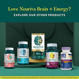 NEURIVA Brain + Energy Gummies, Nootropic Brain Supplements for Focus and Concentration with Neurofactor, Vitamin B12 & Caffeine for an Energy Boost*, 75ct Natural BlackBerry