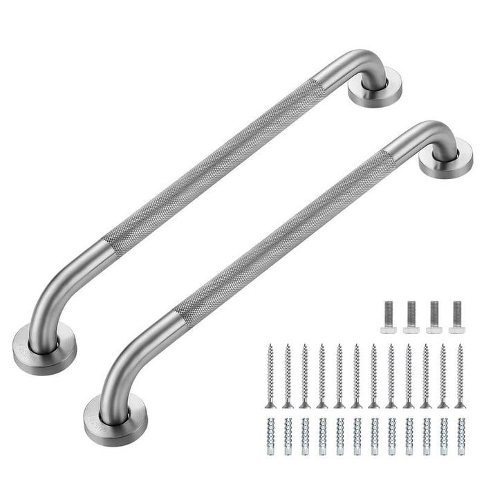 Grab Bars for Shower, 2 Pack 20-Inch Anti Slip Shower Handles for Elderly, Safety Shower Grab Bar, Stainless Steel Handicap Grab Bars for Bathroom,Toilet (Brushed Nickel, 1" Diameter)