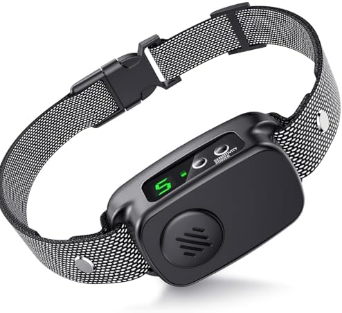 Bark Collar, Dog Bark Collar for Large Medium Dogs with 5 Adjustable Sensitivity, Automatic Barking Collar with 3 Training Modes, Anti bark Collars for Dogs (Matte Black)