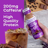 Quest Nutrition Iced Coffee, Mocha Latte, 1g of Sugar, 10g of Protein, 90 calories, 200mg of caffeine, 12 Count