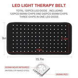 LOVTRAVEL New 120pcs LED 660nm Red Light and 850nm Near Infrared Light Therapy Devices Large Pads Wearable Wrap for Pain