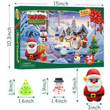 SURCVIO Christmas Advent Calendar 2023 with 4 Cute Jumbo and 20 Mochi Squishy Assorted Toys, 24 Days Countdown Calendar, Xmas Stocking Stuffers Gifts for Boys Girls Christmas Party Favor