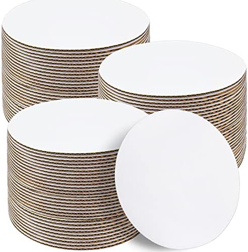 Sudaya Cake Boards 50 PCS, Cake Boards 8 Inch Round, Cardboard Cake Rounds, Disposable Cake Plates, Food Grade Cake Base Cake Tray Cake Circles, 8 Inch Cake Board White Cardboard Circles Round Base