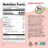 Lenny & Larry's The Complete Cookie, Double Chocolate, Soft Baked, 8g Plant Protein, Vegan, Non-GMO, 2 Ounce Cookie (Pack of 12)