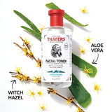 THAYERS Alcohol-Free, Hydrating, Unscented Witch Hazel Facial Toner with Aloe Vera Formula, Vegan, Dermatologist Tested and Recommended, 12 Oz (Pack of 2)