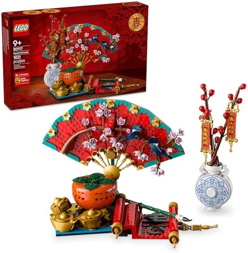 LEGO Spring Festival Good Fortune - Learning and Educational Building Toy - Chinese Festival Toy for Kids, Boys and Girls, Ages 9+ - Cultural Gift for Display and Decor - 80117