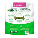 Minties Dental Chews for Dogs, 80 Count, Vet-Recommended Mint-Flavored Dental Treats for Tiny/Small Dogs 5-24 lbs, Dental Bones Clean Teeth, Fight Bad Breath, and Removes Plaque and Tartar