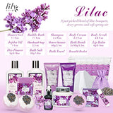 LILY ROY Mothers Day 5Pcs Spa Gifts for Women Spa Kit Spa Gift Basket Set with Lavender Bath Gift Set Bath Gift Basket Set for Christmas Birthday Gifts for Women Mother's Day Bath and Body Gifts Set