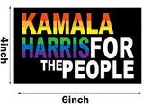 Kamala Harris 2024 President Campaign Car Magnet Bumper Magnet Truck Magnet Fridge Magnetic 6X4 inch 2PCS