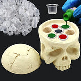 CINRA Ink Cap Holder with 100Pcs Tattoo Ink Caps, 1Pc Tattoo Ink Cups Holder with 100Pcs Large Tattoo Ink Cups Tattoo Pigment Cups Stand and Pigment Caps Cups Kit for Tattoo Ink Beginners and Artists