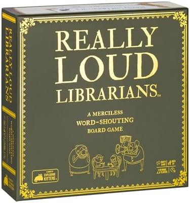 Exploding Kittens Presents Really Loud Librarians - Fast-Paced Board Games for Adults and Kids Age 8 and Up, Perfect Family Night Fun & Parties, Word-Shouting Family Games, Easy to Learn