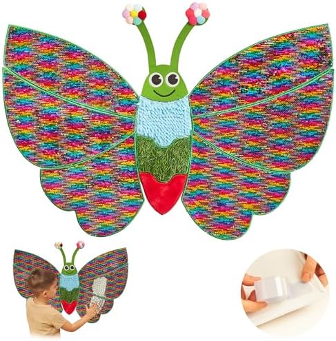 ODOXIA Sensory Wall Panel | Sequin Busy Board for Sensory Room and Daycare | Montessori Toys and Activity | Autism Mats and Squares for Toddlers and Kids